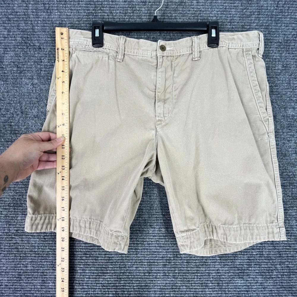 Polo‎ Ralph Lauren Relaxed Fit Khaki Chino Shorts Men 36 Casual Cotton Classic